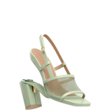 Shae Mule Sandal - Mint Mesh 4 Block