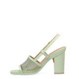 Shae Mule Sandal - Mint Mesh 4 Block