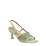 Shae Mule Sandal - Mint Mesh 3 Flare Stiletto