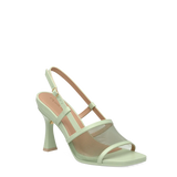 Shae Mule Sandal - Mint Mesh 4 Flare Stiletto