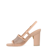 Shae Mule Sandal - Sand Mesh 4 Block