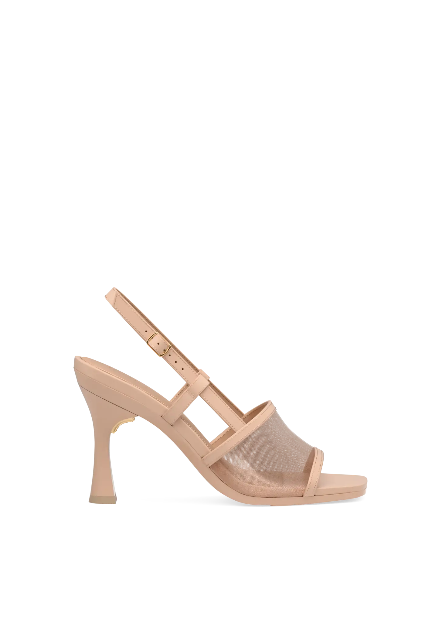 The Shae - Sand Mesh 4 Flare Stiletto