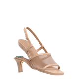 Shae Mule Sandal - Sand Mesh 3 Stiletto