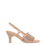 Shae Mule Sandal - Sand Mesh 3 Stiletto