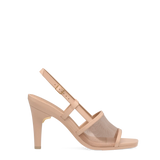 Shae Mule Sandal - Sand Mesh 4 Stiletto