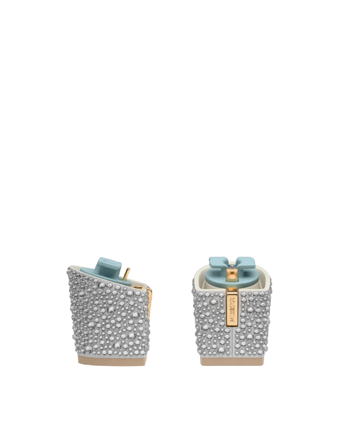 Block Heel Kit 3 Silver Mixed Rhinestone, 3-inch interchangeable block heel. Pashion convertible heels go from heel to flat and are customizable with interchangeable heel kits.