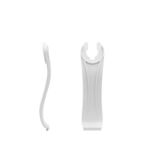 Stelo - Matte Silver, product view. Pashion convertible heels go from heel to flat and are customizable with interchangeable heel kits.