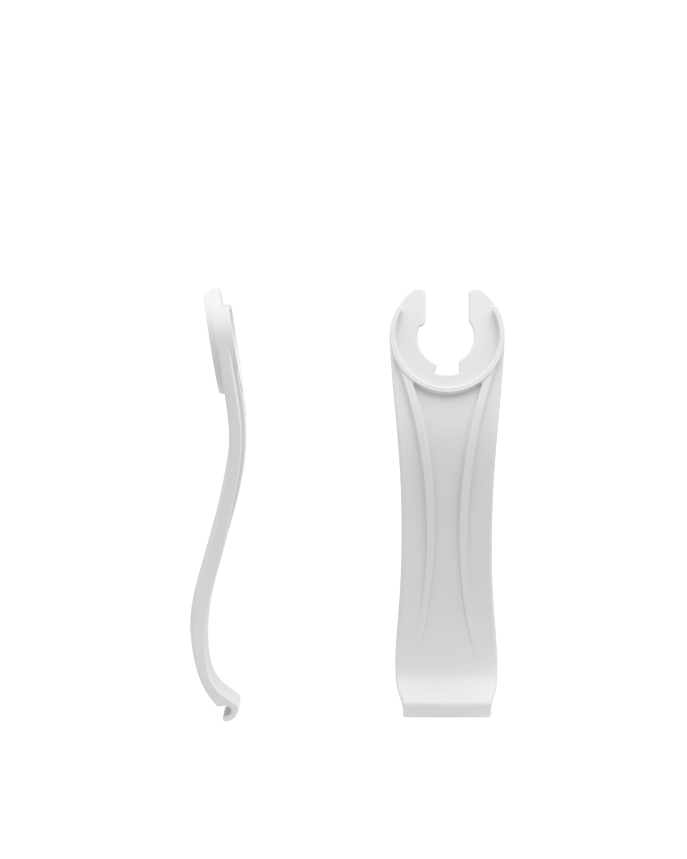 Stelo - Matte Silver, product view. Pashion convertible heels go from heel to flat and are customizable with interchangeable heel kits.