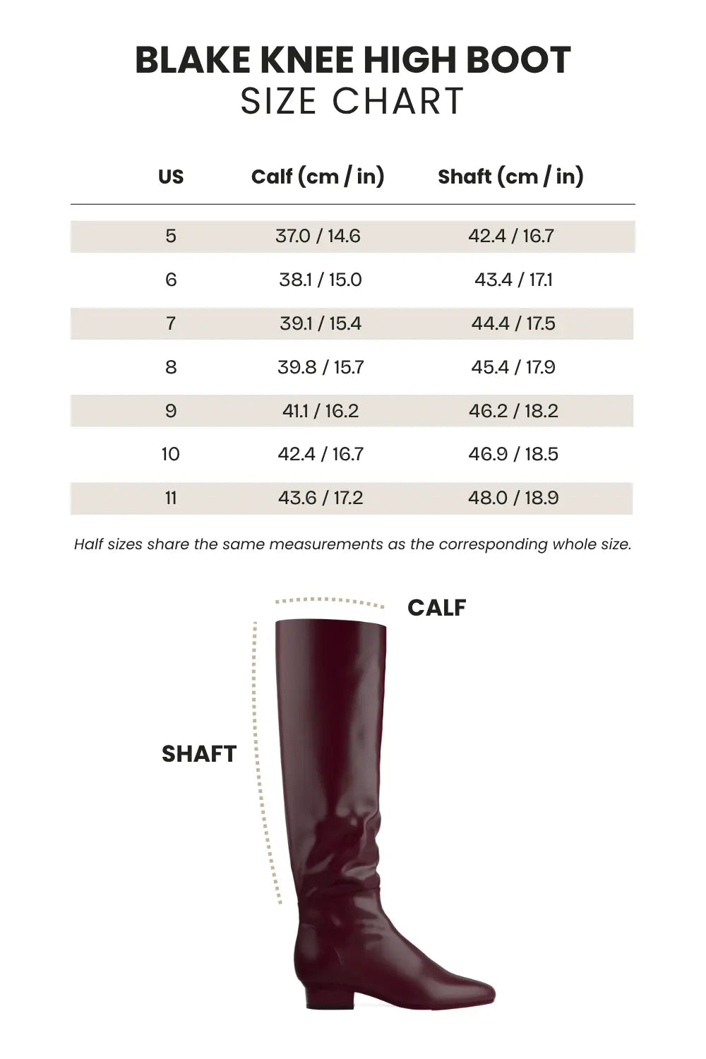 The Blake Knee High Boot - Cherry Mocha Leather