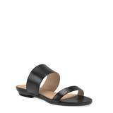 Ava Slide - Coal Black Leather