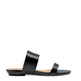 Ava Slide - Coal Black Leather