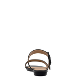 The Buckle Slide - Coal Black Suede