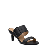 The Buckle Slide - Coal Black Suede 3 Stiletto