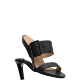 The Buckle Slide - Coal Black Suede 4 Stiletto