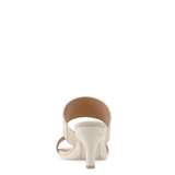 Ava Slide - Ivory Linen 3 Stiletto