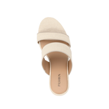 Ava Slide - Ivory Linen