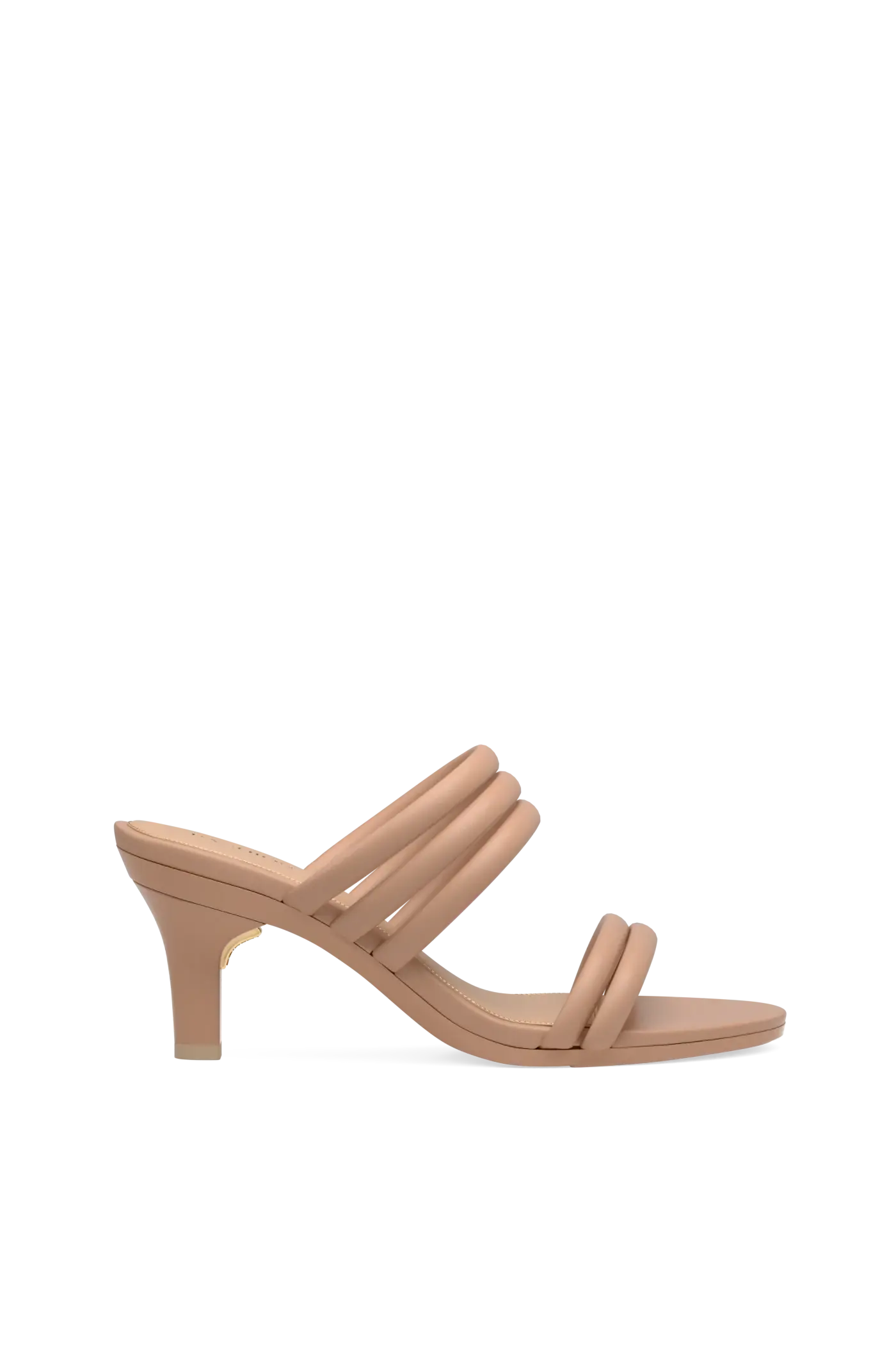The Slide - Latte Vegan Leather Rope 3 Stiletto