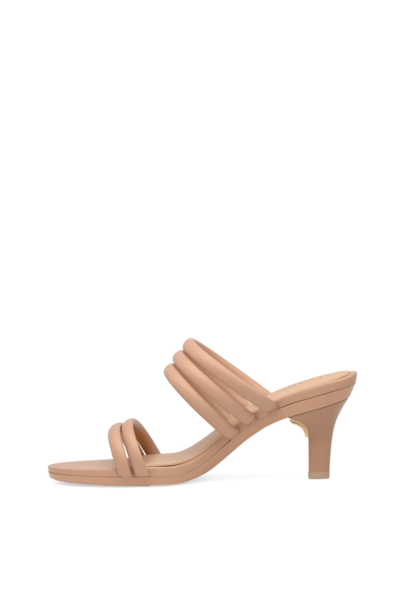 The Slide - Latte Vegan Leather Rope 3 Stiletto
