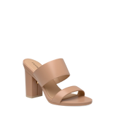 Ava Slide - Latte Leather 4 Block