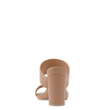 Ava Slide - Latte Leather 4 Block