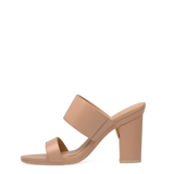 Ava Slide - Latte Leather 4 Block