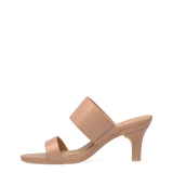 Ava Slide - Latte Leather 3 Stiletto