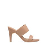 Ava Slide - Latte Leather 4 Stiletto
