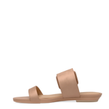 The Buckle Slide - Latte Suede