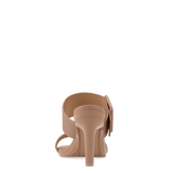 The Buckle Slide - Latte Suede 4 Stiletto