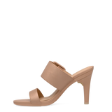 The Buckle Slide - Latte Suede 4 Stiletto