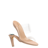 Ava Slide - Sand Transparent 4 Stiletto