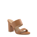 Ava Slide - Whiskey + Block Heel Kit 4 Whiskey