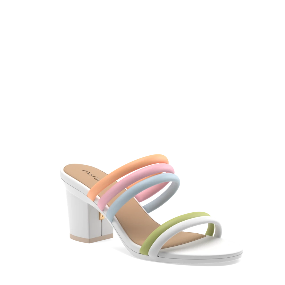 The Slide - White Multi Leather Rope 3 Block