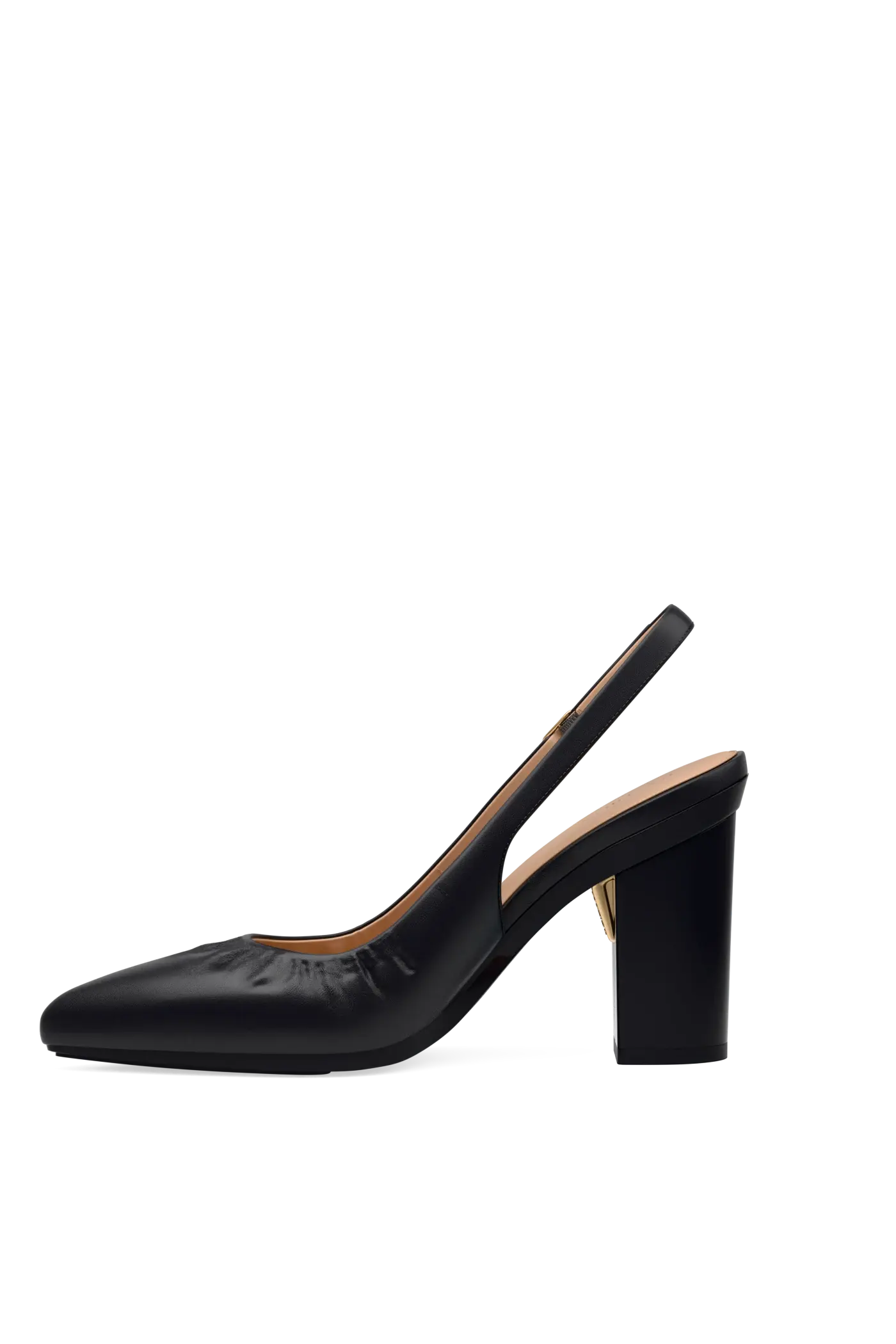 The Slingback Buckle - Coal Leather 4 Block