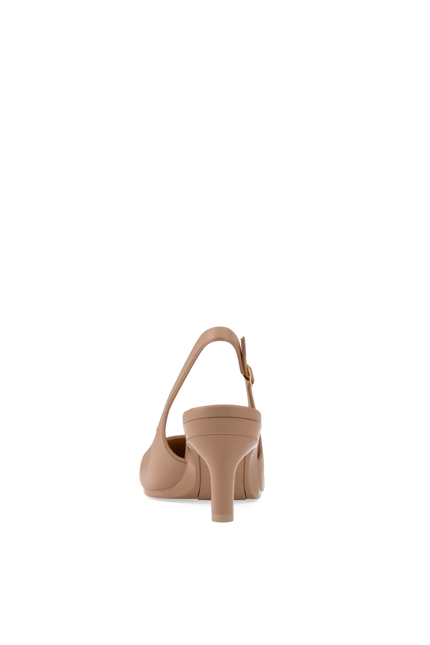 The Slingback Buckle - Latte Leather 3 Stiletto