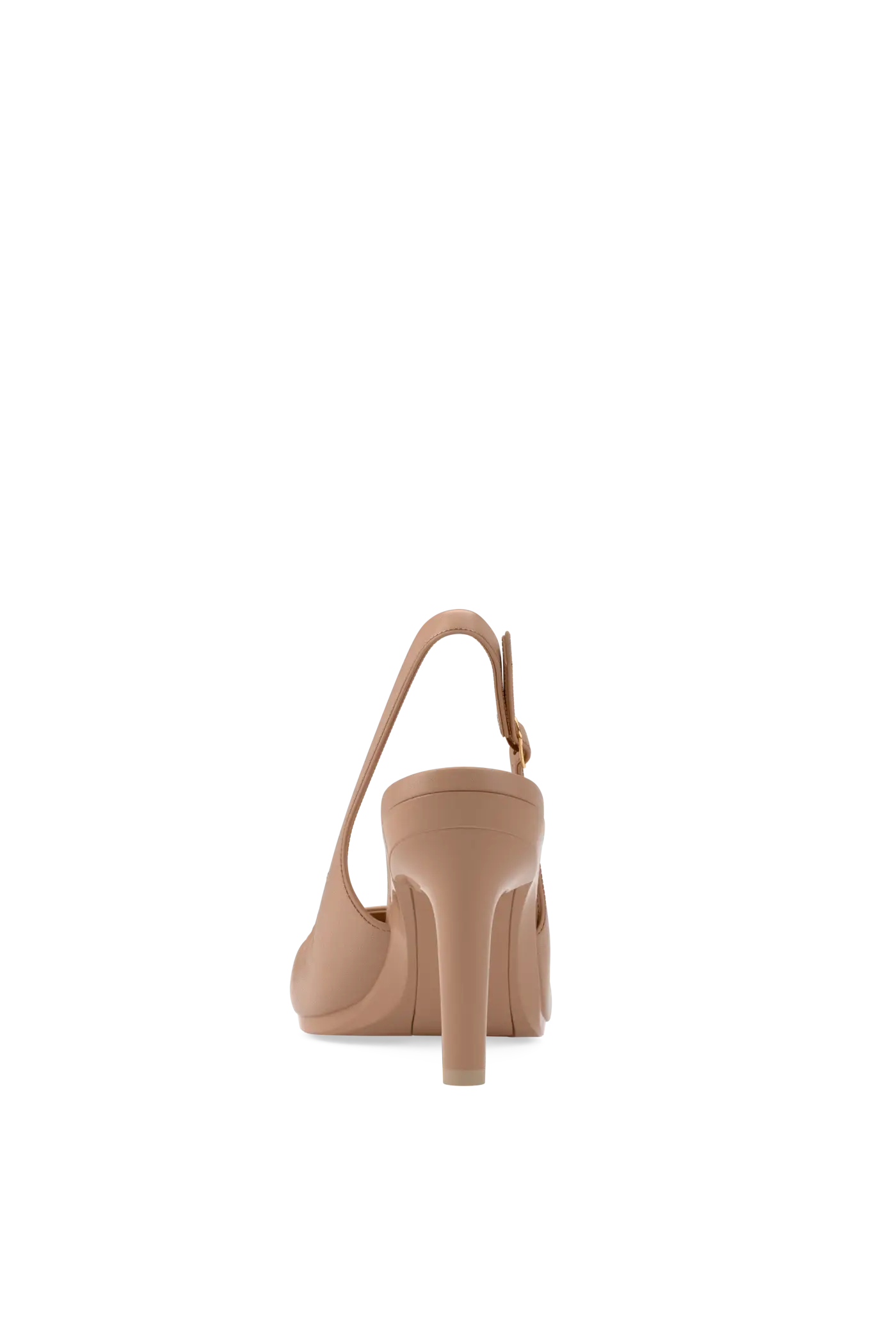 The Slingback Buckle - Latte Leather 4 Stiletto