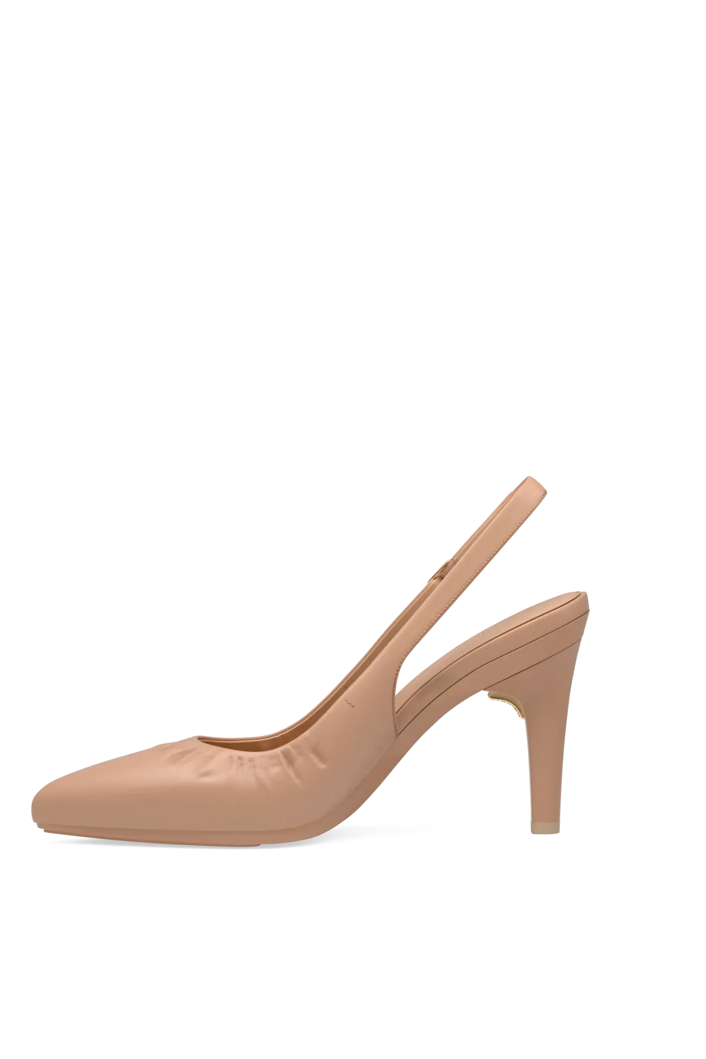 The Slingback Buckle - Latte Leather 4 Stiletto