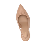 Audrey Buckle Slingback - Latte Leather 3 Stiletto