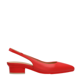 Audrey Slingback - Cherry Red Leather - Final Sale