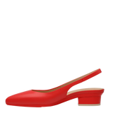 Audrey Slingback - Cherry Red Leather - Final Sale