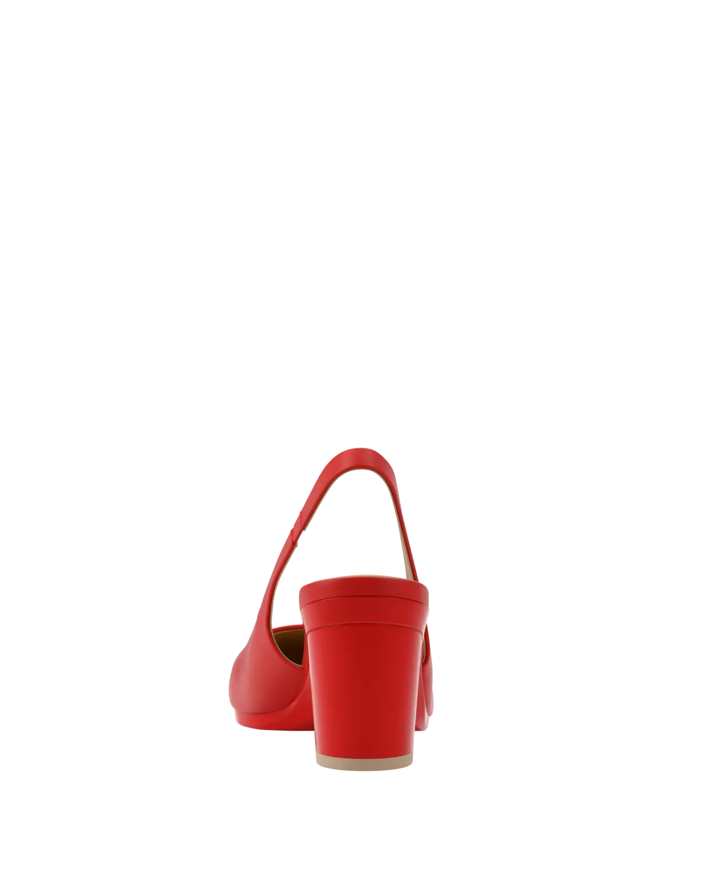 Audrey Slingback - Cherry Red Leather 3 Block - Final Sale