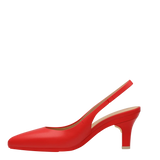 Audrey Slingback - Cherry Red Leather 3 Stiletto - Final Sale