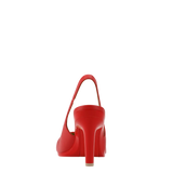 Audrey Slingback - Cherry Red Leather 4 Stiletto - Final Sale