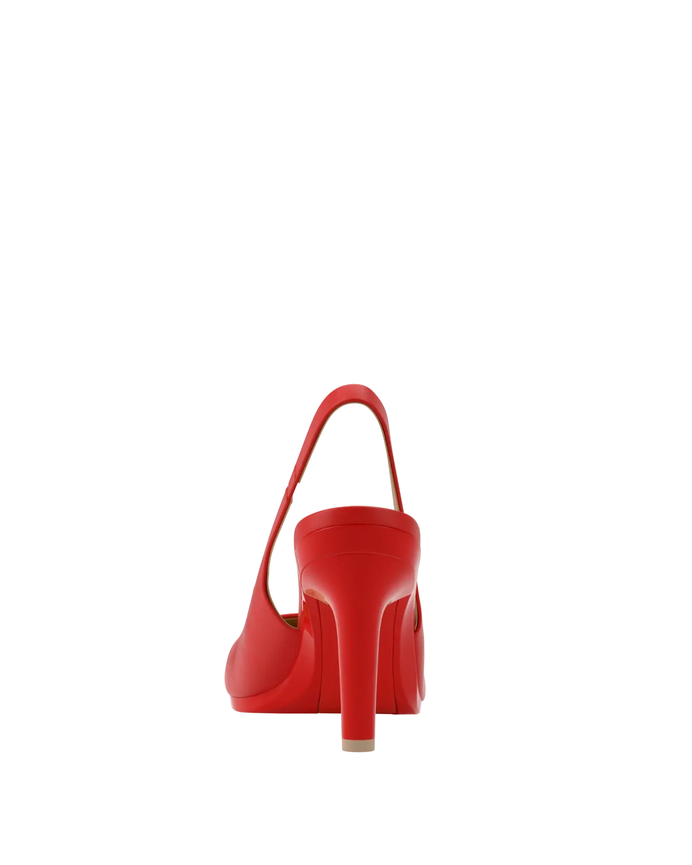 Audrey Slingback - Cherry Red Leather 4 Stiletto - Final Sale