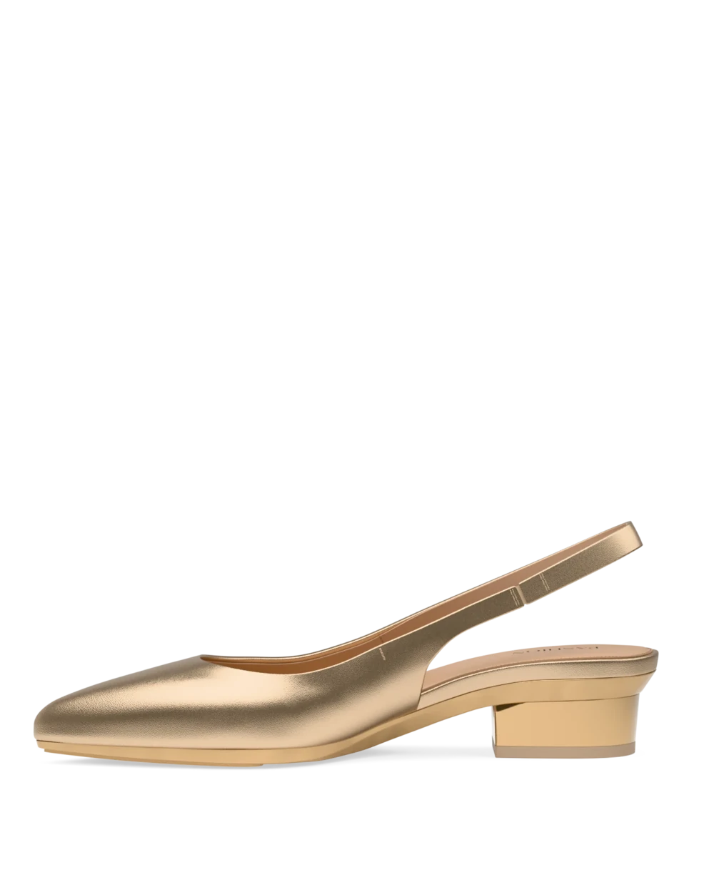 Audrey Slingback - Matte Gold Flat - Final Sale