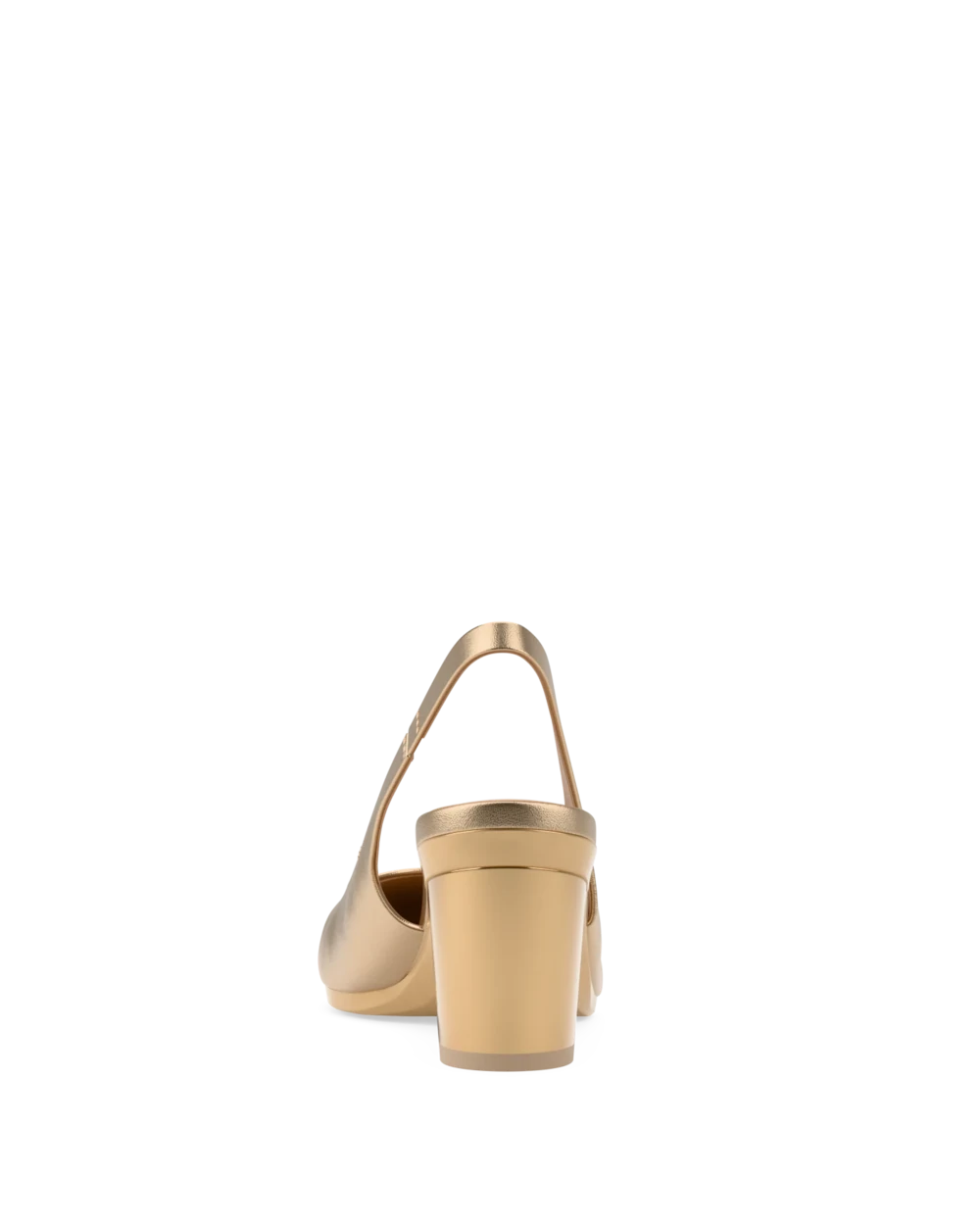 Audrey Slingback - Matte Gold 3 Block - Final Sale