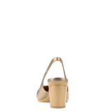 Audrey Slingback - Matte Gold 3 Block - Final Sale