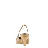 Audrey Slingback - Matte Gold 3 Stiletto - Final Sale