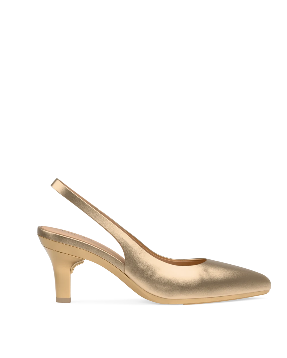 Audrey Slingback - Matte Gold 3 Stiletto - Final Sale