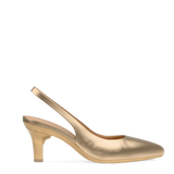 Audrey Slingback - Matte Gold 3 Stiletto - Final Sale